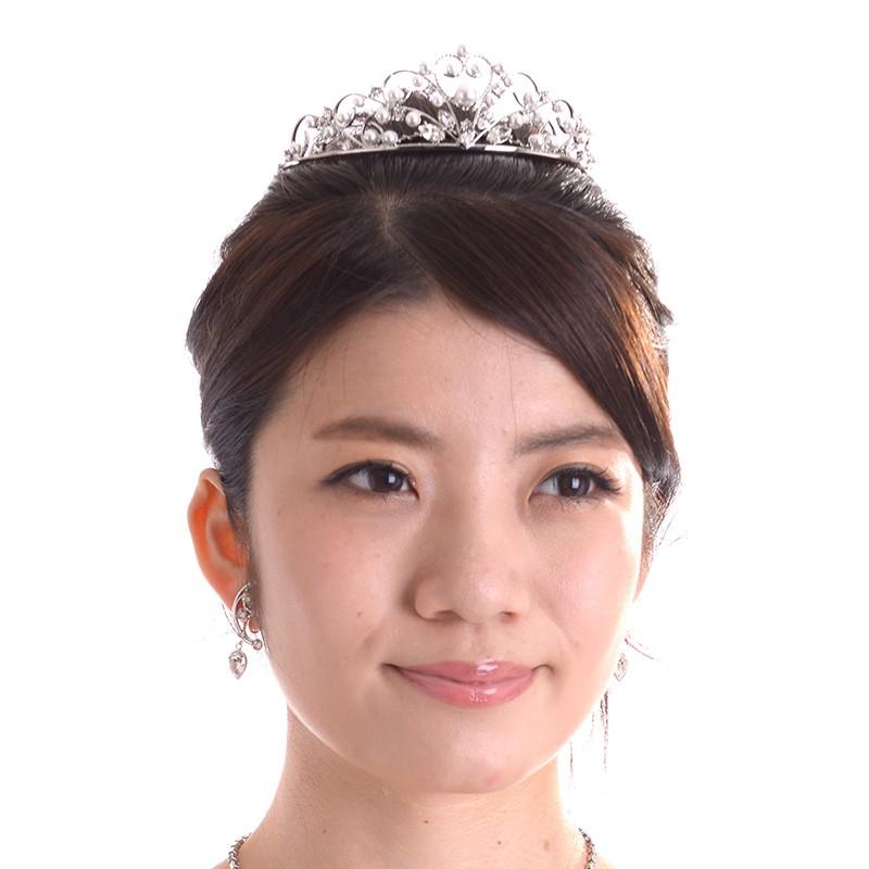 aurora(ファッション) ハートパールティアラ 677 日本製 国産 aurora(ファッション) ハートパールティアラ 677 日本製 国産