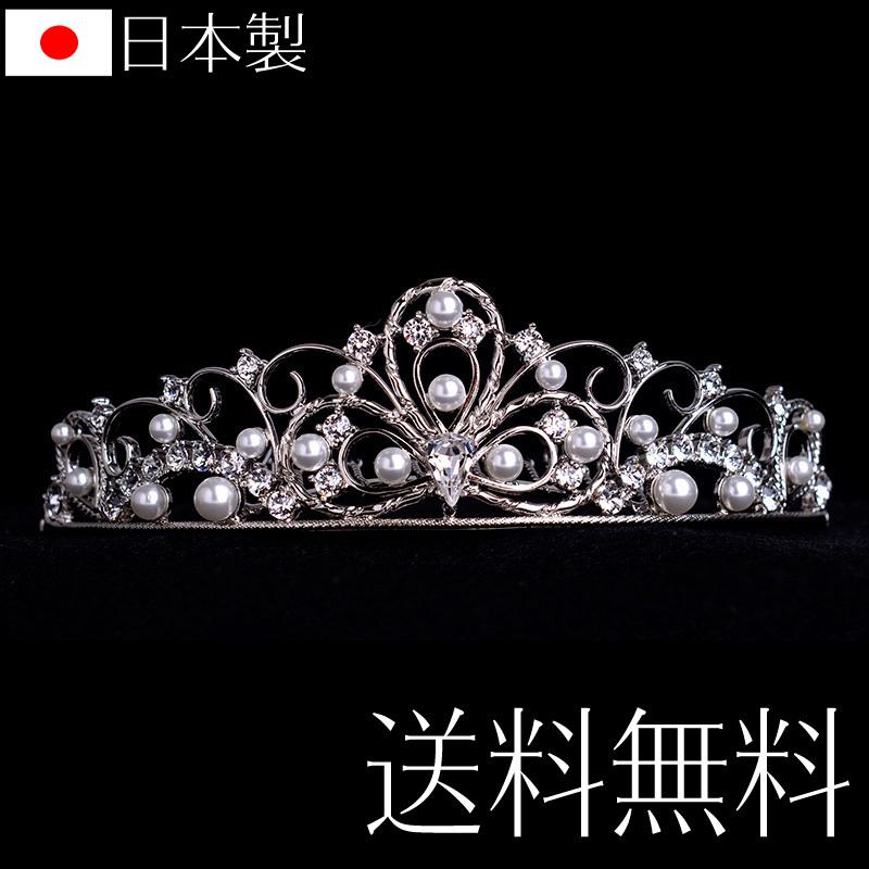 aurora 定番ティアラ 1111 日本製 国産 スワロフスキー 花嫁