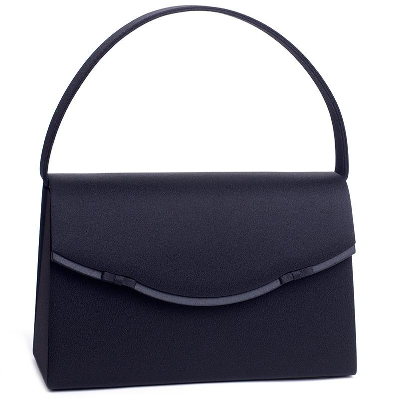 [アウローラ] ブラックフォーマルバッグ 日本製 ツインリボン はっ水 撥水 大きめ 黒 慶弔両用 弔事 葬儀 おしゃれ お葬式 お通夜 入学式 (A) aurora ブラック フォーマルバッグ 日本製 ツインリボン はっ水 撥水