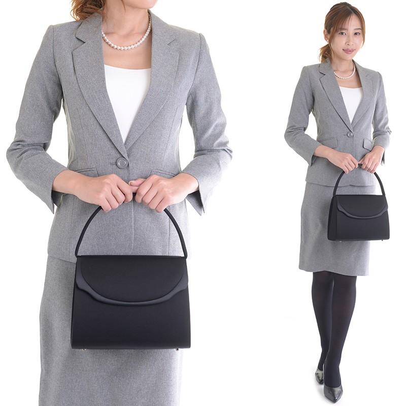 aurora ブラックフォーマルバッグ 日本製 撥水 はっ水 L大きめ 冠婚