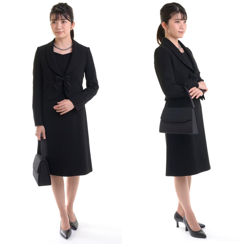 aurora フォーマルバッグ 日本製 甲州織 大きめ レディース 黒