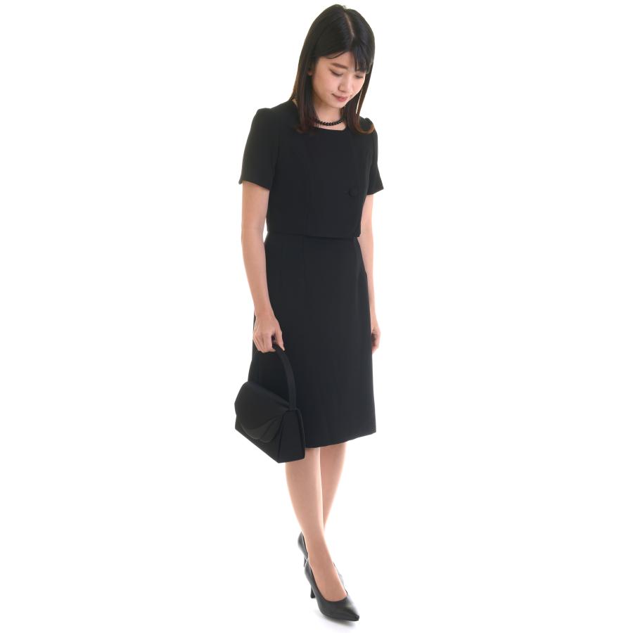 aurora ブラック フォーマルバッグ ウェーブ 黒 撥水 はっ水