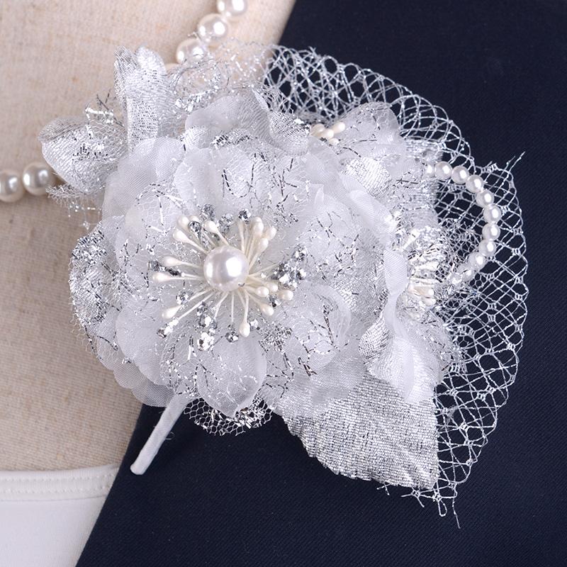 881【卒業式＊入学式＊結婚式】レア入手困難／新品未使用／完売パールクリッピーズ ROQUE（ロキ） ラウンド パール ブローチ フォーマル セレモニー ママ