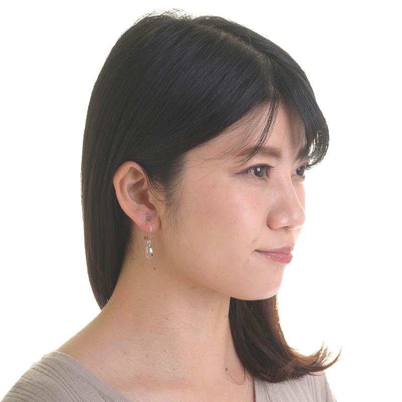 aurora Swarovski フープイヤリング スワロフスキー ストーン 日本製 