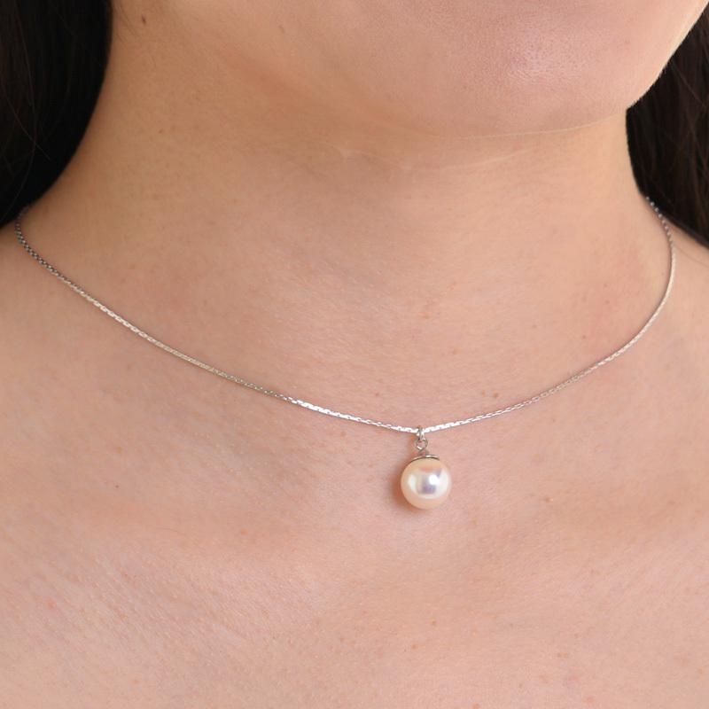 パールペンダント ネックレス 日本製 特上プラパール 特上Pパール 10mm  