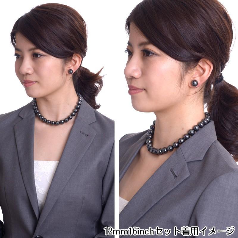 aurora 19インチ 12mm 花珠南洋黒蝶オーロラ本貝パール ネックレス