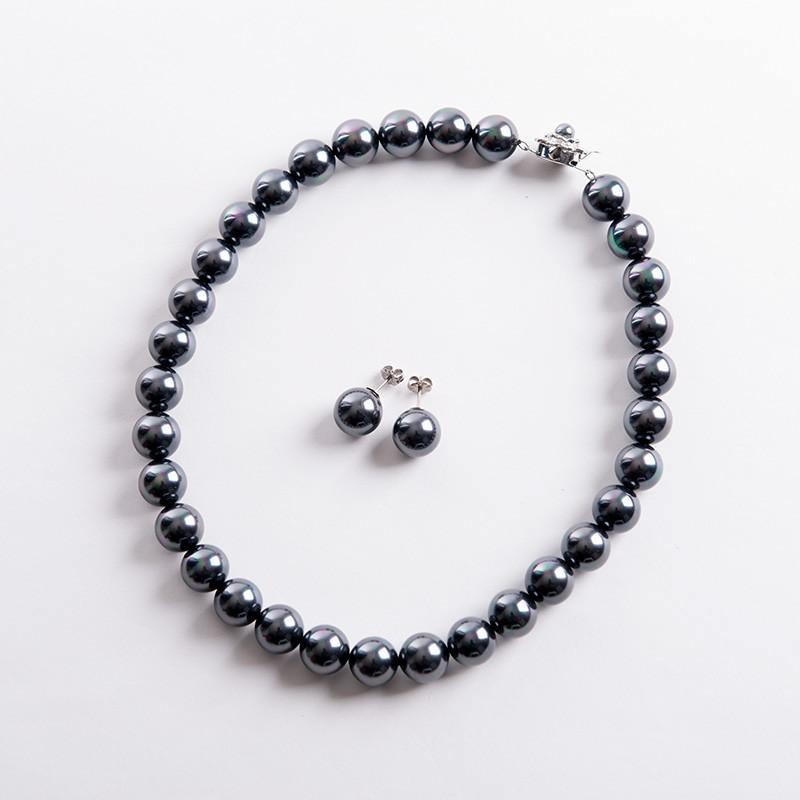 高級12mm花珠南洋黒蝶オーロラ本貝パールネックレスイヤリングorピアスセット タヒチ黒蝶系 黒真珠系 宝飾店仕様 ブラックフォーマル 葬祭 葬式 通夜 告別式 181set12 アウローラ フォーマル Yahoo 店 通販 Yahoo ショッピング