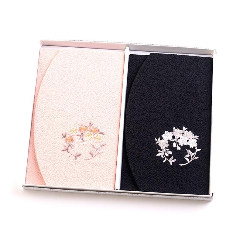 aurora(ファッション) ちりめん桜刺繍ふくさ 2枚セット 紙箱入 aurora(ファッション) ちりめん桜刺繍ふくさ 2枚セット 紙箱入