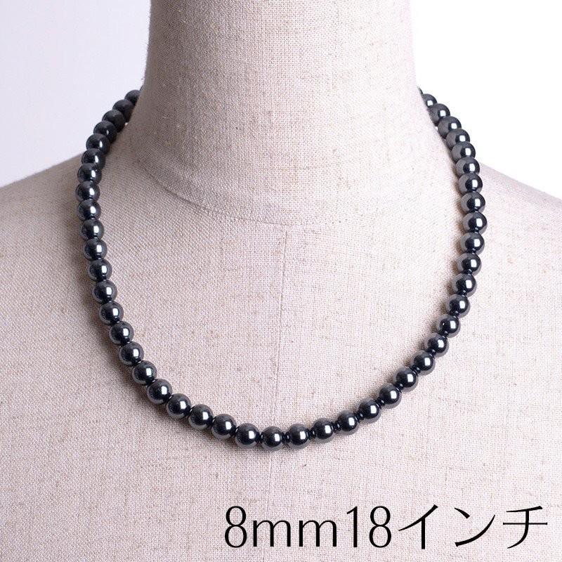 aurora 日本製8mm本貝パールネックレス 18インチ 職人手作り品