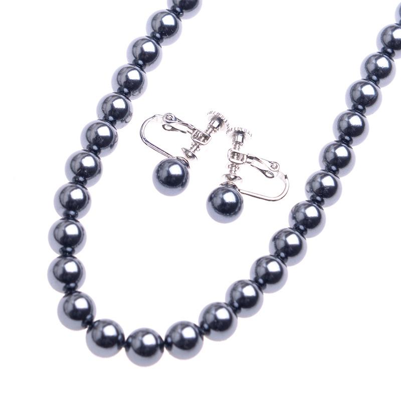 日本製7mm本貝パールネックレス イヤリングorピアスセット 16インチ 職人手作り品 冠婚葬祭 フォーマル 入学式 卒業式 | aurora(ファッション) | 15