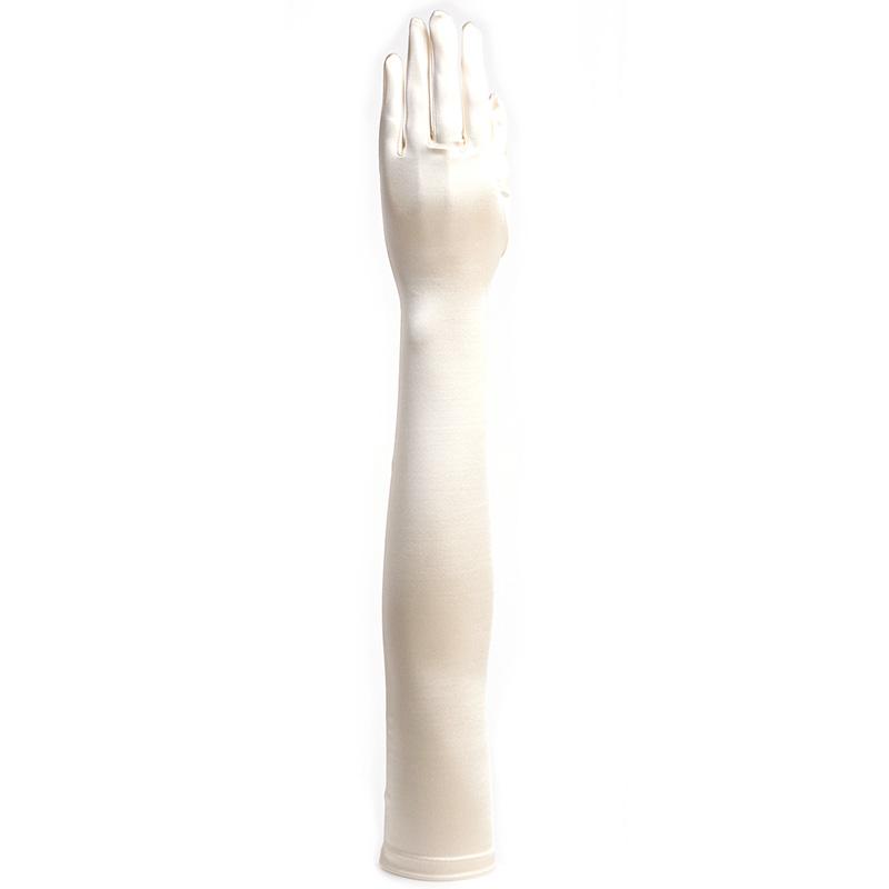 aurora スーパーフィット60cmウェディンググローブ 日本製 サテン超