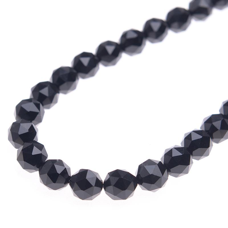 刻印有】ヴィクトリアンジェット グラデーション ネックレス 6-10mm