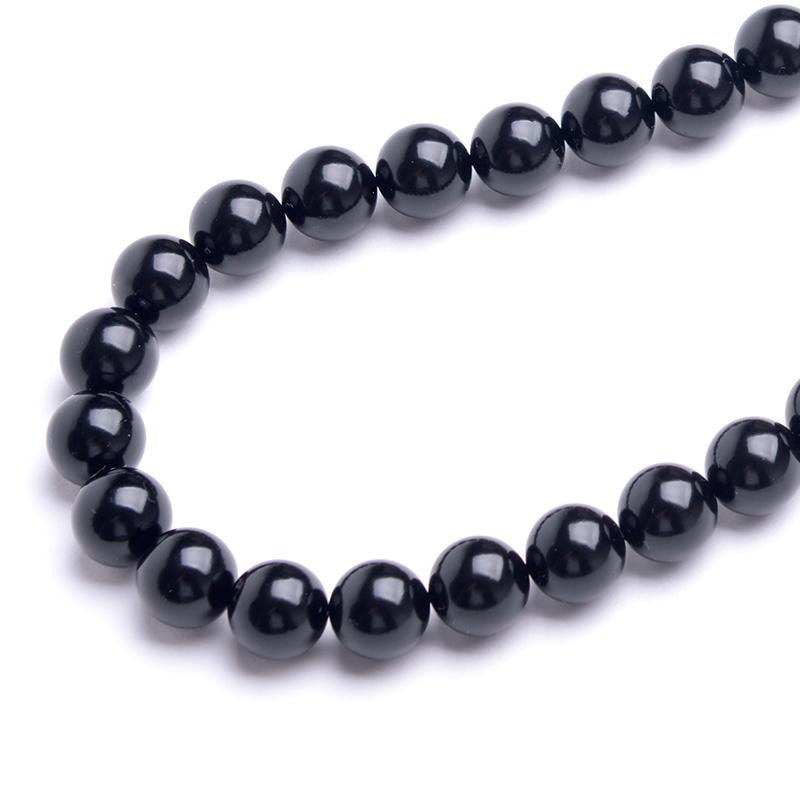 aurora(ファッション) 天然ジェットネックレス 12mm珠セット aurora(ファッション) 天然ジェットネックレス 12mm珠セット