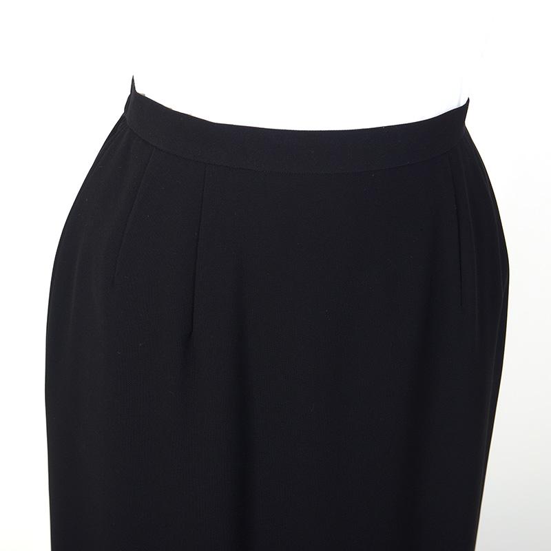 aurora フォーマルスカート 膝丈タイト 黒 日本製 ブラックフォーマル