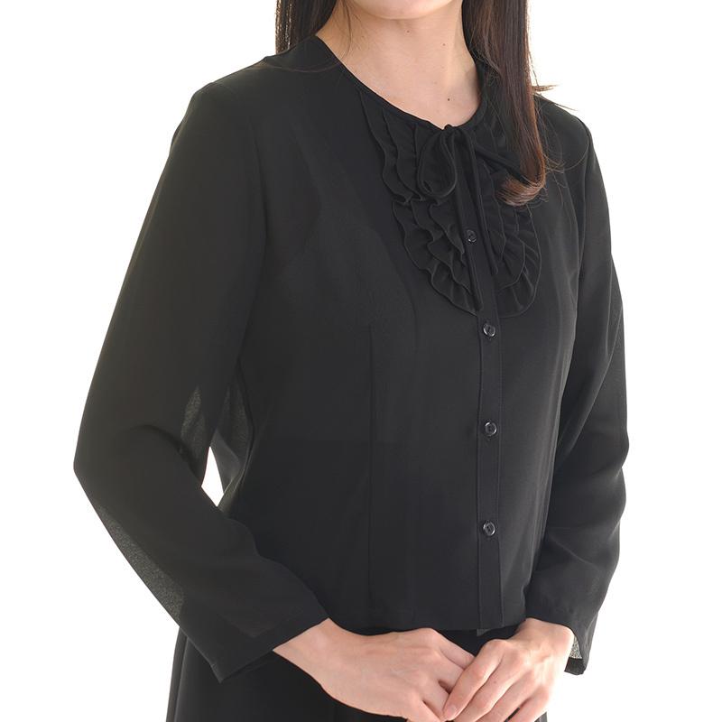 美品 東京ソワール 薔薇モチーフ 長袖ブラウス 比翼 黒 9号 日本製 冠婚葬祭 楽天市場】喪服（ブランド東京ソワール）（トップス｜レディース