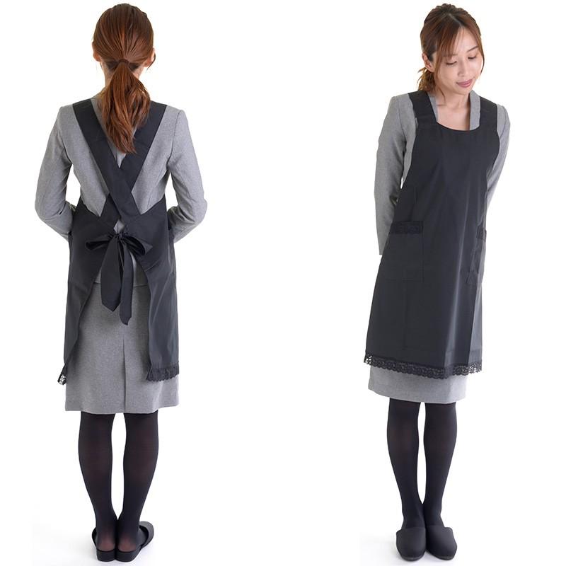 aurora 弔事レースエプロン 葬祭 お葬式 ブラックフォーマル