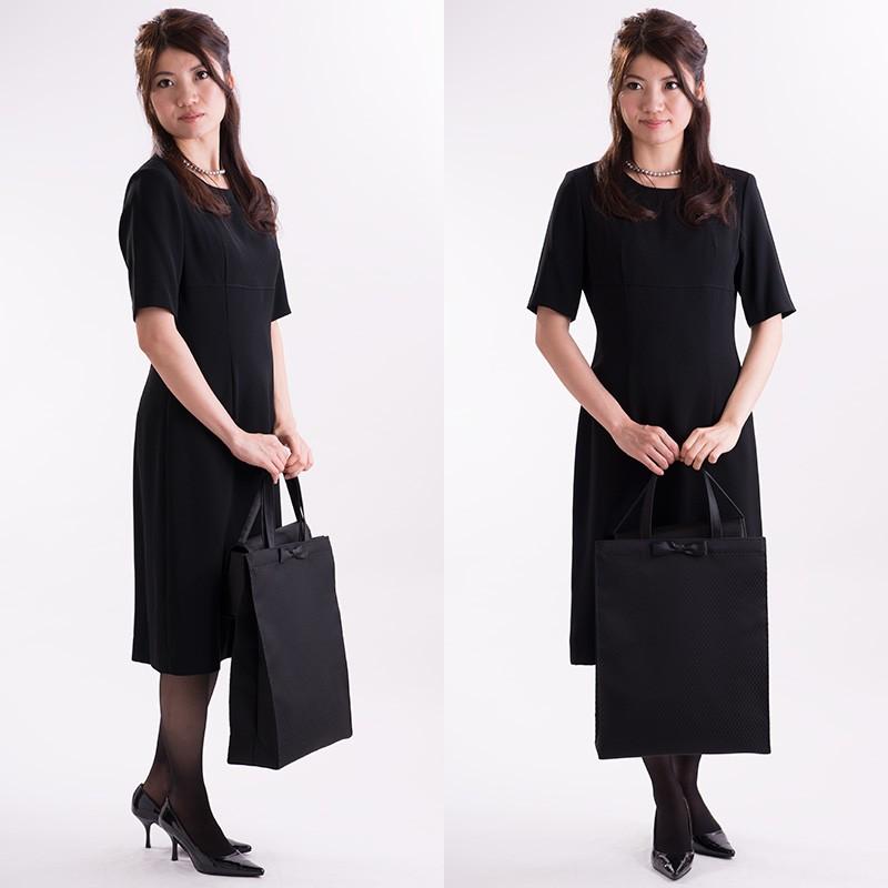 aurora(ファッション) リボン付大きめサブバッグ B4対応 日本製