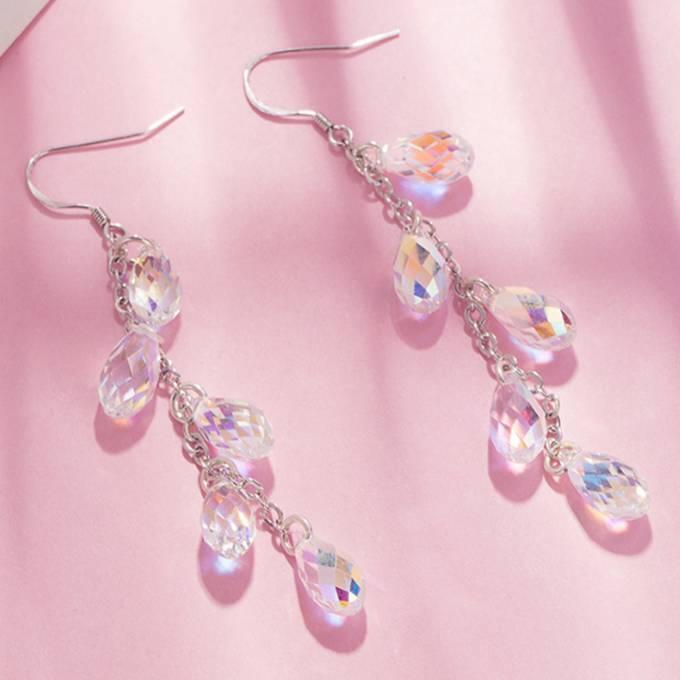 クーポンで10％OFF ジュエリーセット スワロフスキー ティアドロップ オーロラ ネックレス フックピアス 揺れる シンプル プレゼント ギフト |  | 03