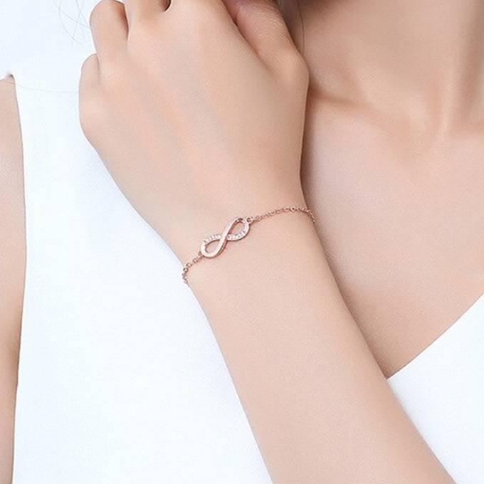 ブレスレット レディース スワロフスキー インフィニティ ハート 小さめ 小粒 おしゃれ 可愛い シンプル プレゼント ギフト |  | 05