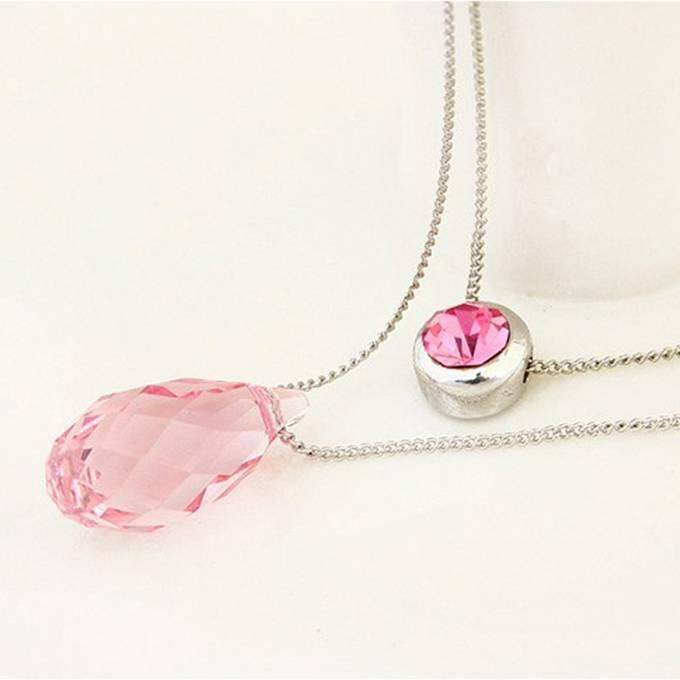 クーポンで10％OFF ネックレス レディース スワロフスキー ドロップ 