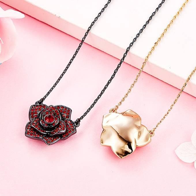 クーポンで15％OFF ジュエリーセット スワロフスキー ローズ 薔薇 バラ 