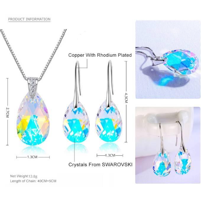 クーポンで10％OFF ジュエリーセット スワロフスキー ウォータードロップ カラー7色 ネックレス フックピアス 大粒 シンプル プレゼント ギフト |  | 10