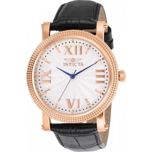 熱販売 腕時計 インヴィクタ インビクタ レディース Invicta Women's Vintage Analog 100m Quartz Black Leather White Dial Watch 25752, 京都市 803f2371