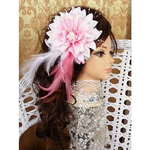 選ぶなら レディースアクセサリー ピンクのダリアが可愛い髪飾りです 成人式 結婚式 卒業式に 着物にぴったりなピンクのダリアが可愛い髪飾り 髪留め ヘアアクセサリー 成人式 結婚式 和装 Www Threeriversofs Com