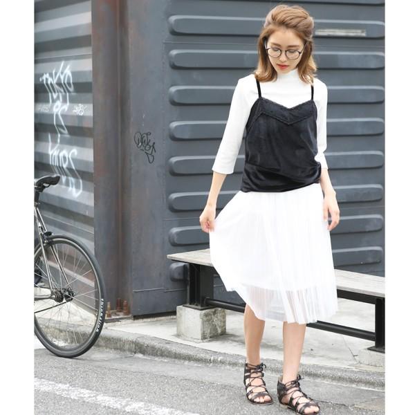チュールスカート ミドル丈スカート スカート 白 黒 ピンク :5d17-0001:オーロライズム - 通販 - Yahoo!ショッピング