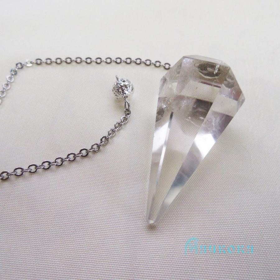 本水晶ペンジュラム（カット）11　フーチ　振り子　占い　リーディング　ペンデュラム |  | 01