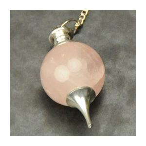 ローズクォーツペンジュラム（ポイント）　フーチ　振り子　占い　リーディング　ペンデュラム | 