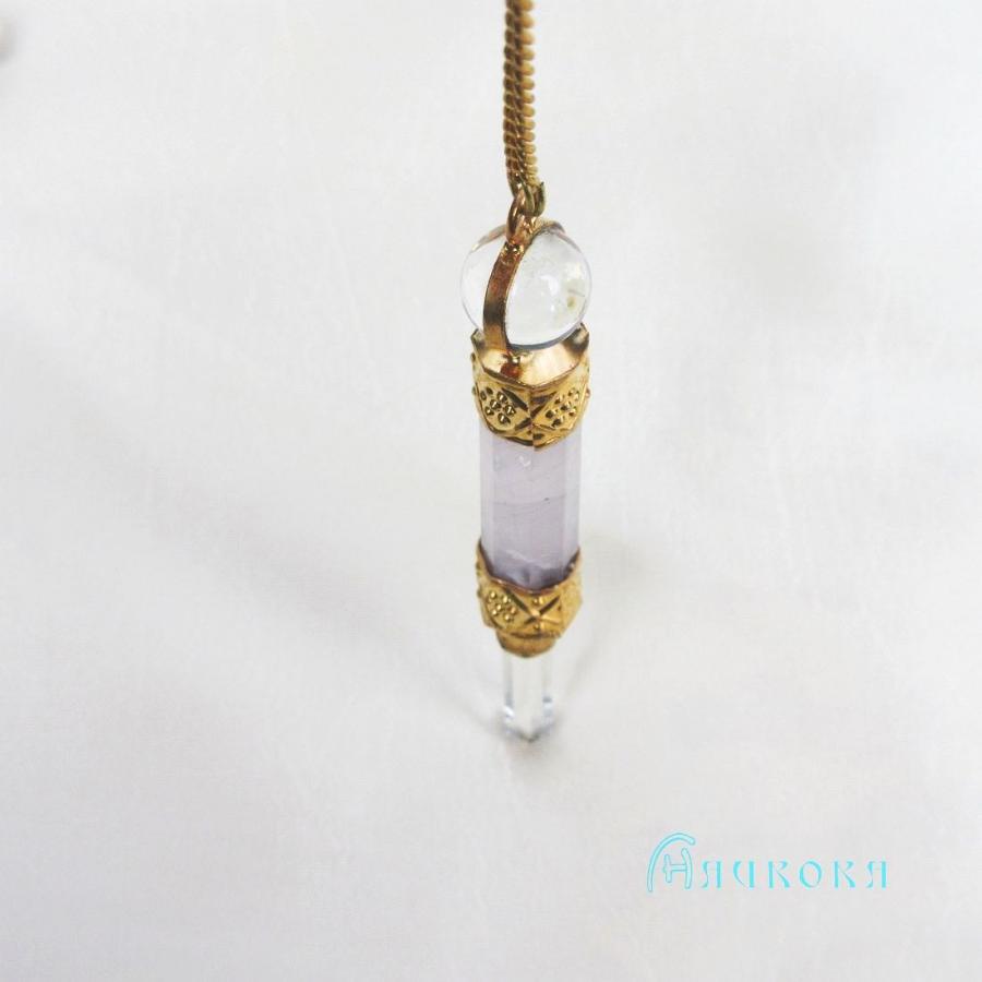 ローズクォーツペンジュラム（ゴールド）　フーチ　振り子　占い　リーディング　ペンデュラム |  | 02