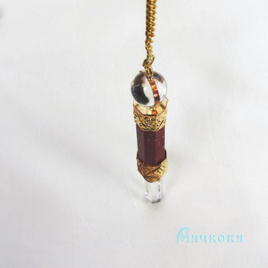 レッドジャスパーペンジュラム（ゴールド）　フーチ　振り子　占い　リーディング　ペンデュラム |  | 02