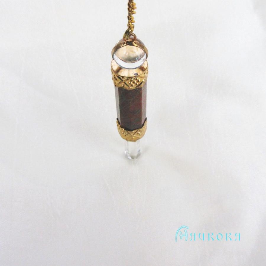 ブラッドストーンペンジュラム（ゴールド）　フーチ　振り子　占い　リーディング　ペンデュラム |  | 03