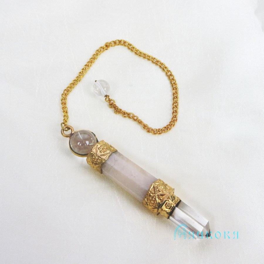 ホワイトアゲートペンジュラム（ゴールド）　フーチ　振り子　占い　リーディング　ペンデュラム |  | 01