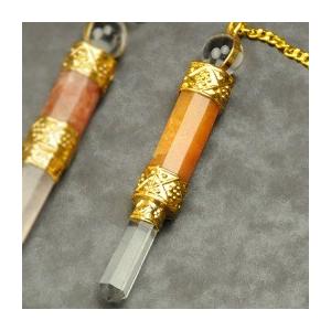 イエローアゲートペンジュラム（ゴールド）　フーチ　振り子　占い　リーディング　ペンデュラム | 