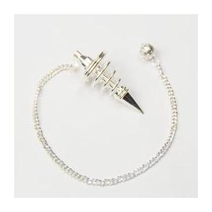 ステンレス製メタルペンジュラム（トルネード　シルバー）　　フーチ　振り子　リーディング　ペンデュラム | 