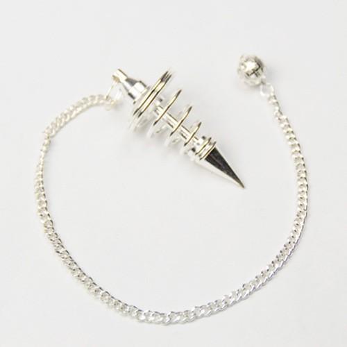 ステンレス製メタルペンジュラム（トルネード　シルバー）　　フーチ　振り子　リーディング　ペンデュラム |  | 01