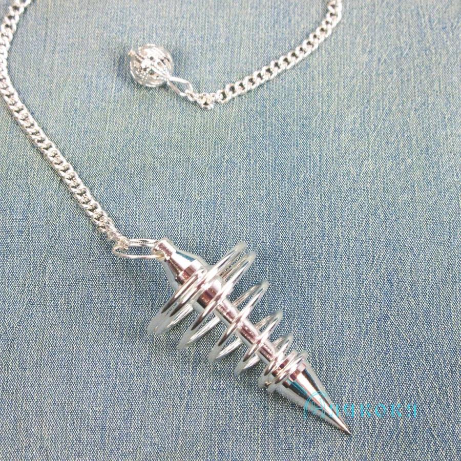 ステンレス製メタルペンジュラム（トルネード　シルバー）　　フーチ　振り子　リーディング　ペンデュラム |  | 03