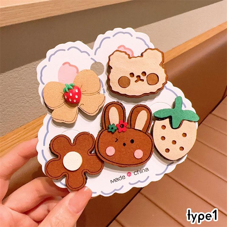 クッキーベビーキッズヘアクリップヘアゴムヘアピン