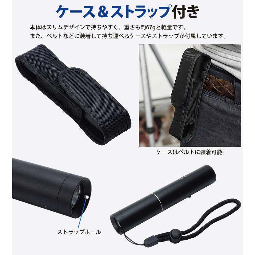 LEDライト 電子ホイッスル 120dB ストラップ ケース 付属 バッテリー