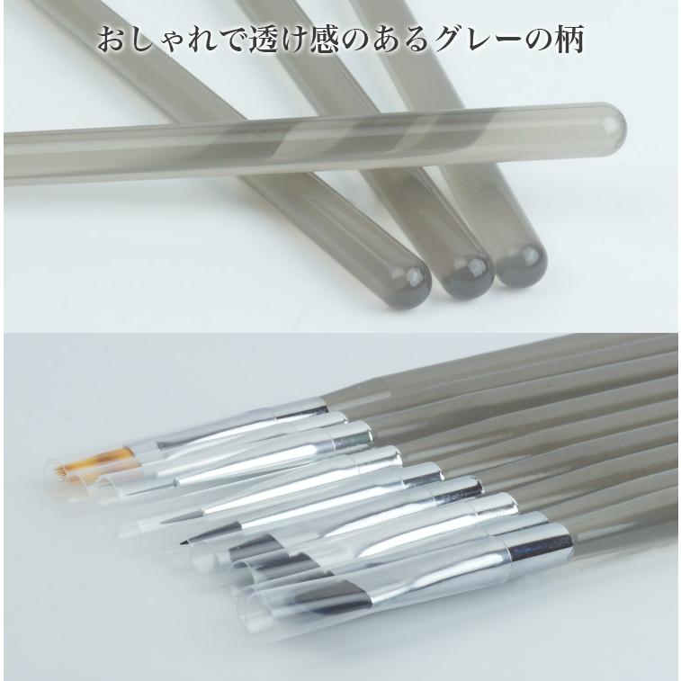 【美品】tati 筆 9本セット ジェルネイル ブラシセット ネイルブラシ セット ネイル筆 ネイル ブラシ 9本セット ジェル ネイル