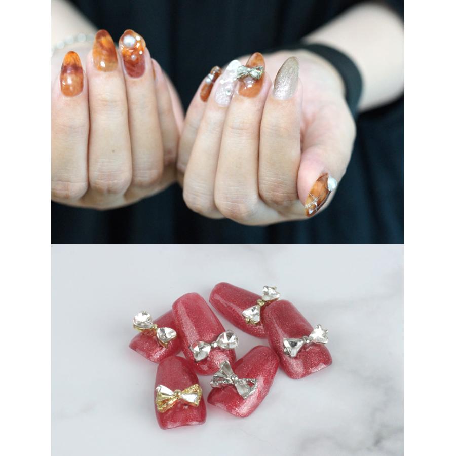 ネイルパーツ りぼん 立体 3D セルフネイル ワンポイント ネイル