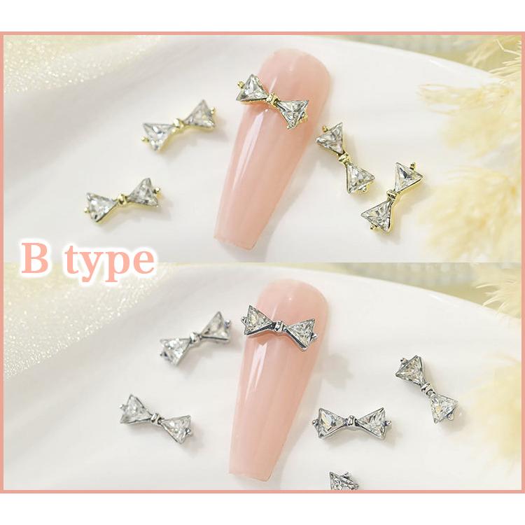 ネイルパーツ りぼん 立体 3D セルフネイル ワンポイント ネイル