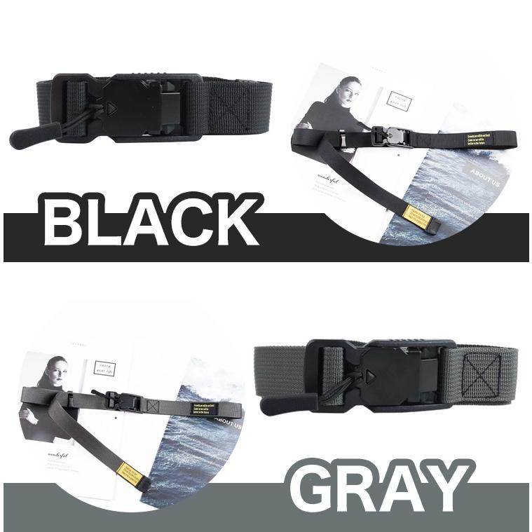 プラスチックマグネットバックル ベルト ブラック ベルト ワンタッチベルト マグネット メンズ キッズ レディース 男女