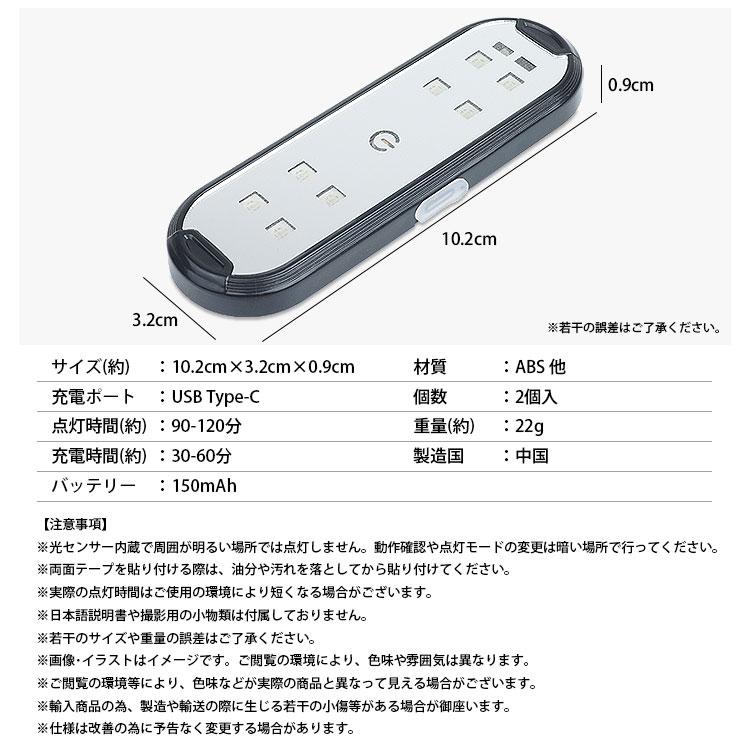 LED カーテシーランプ 2個入り LEDライト ドアライト サイドライト 
