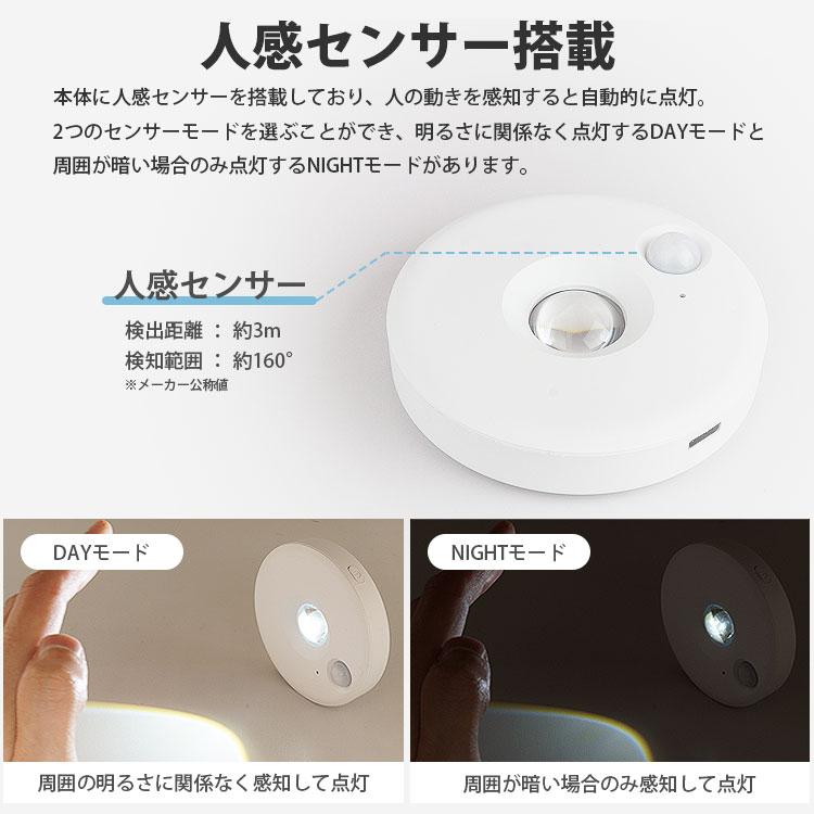 スポットライト 3個セット リモコン付き 人感センサー LEDライト 照明
