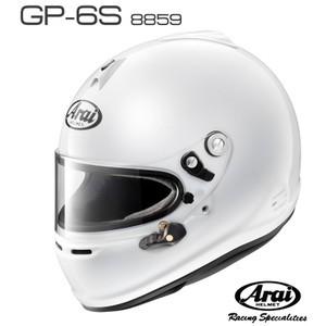 新商品通販 ヘルメット arai アライヘルメット 4輪用 フルフェイスヘルメット ホワイト GP-6S HANSクリップ バイザー 3点セット