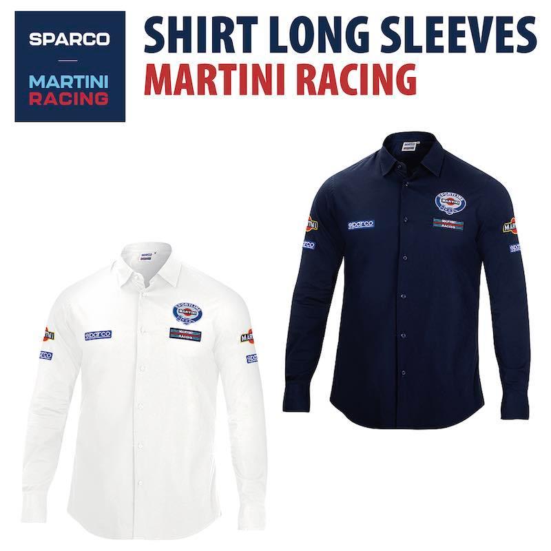 Sparco MARTINI SHIRT LONG SLEEVES スパルコ マルティニ レーシング シャツ ロングスリーブ 長袖 レーシングウェア