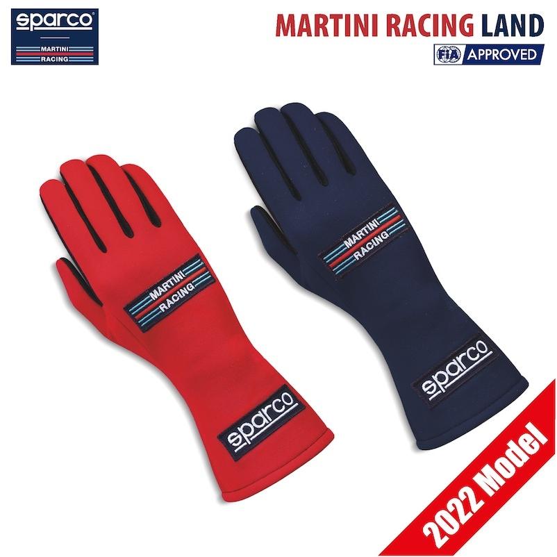 マルティニレーシング グローブ ランド FIA公認 2022年モデル SPARCO MARTINI RACING LAND スパルコ レーシンググローブ 4輪 走行会